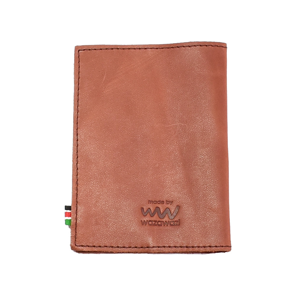 Wazawazi Uli Leather Passport Holder