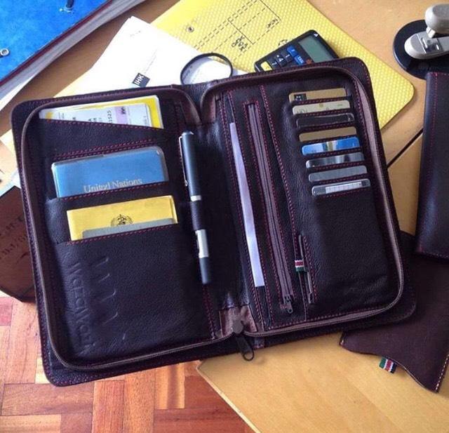 Uli Leather Travel Wallet